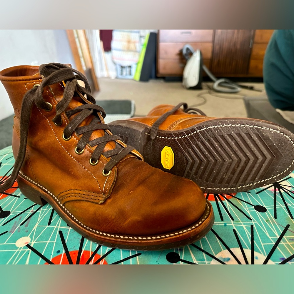 Chippewa 6-Inch Service Utility Boots Brown